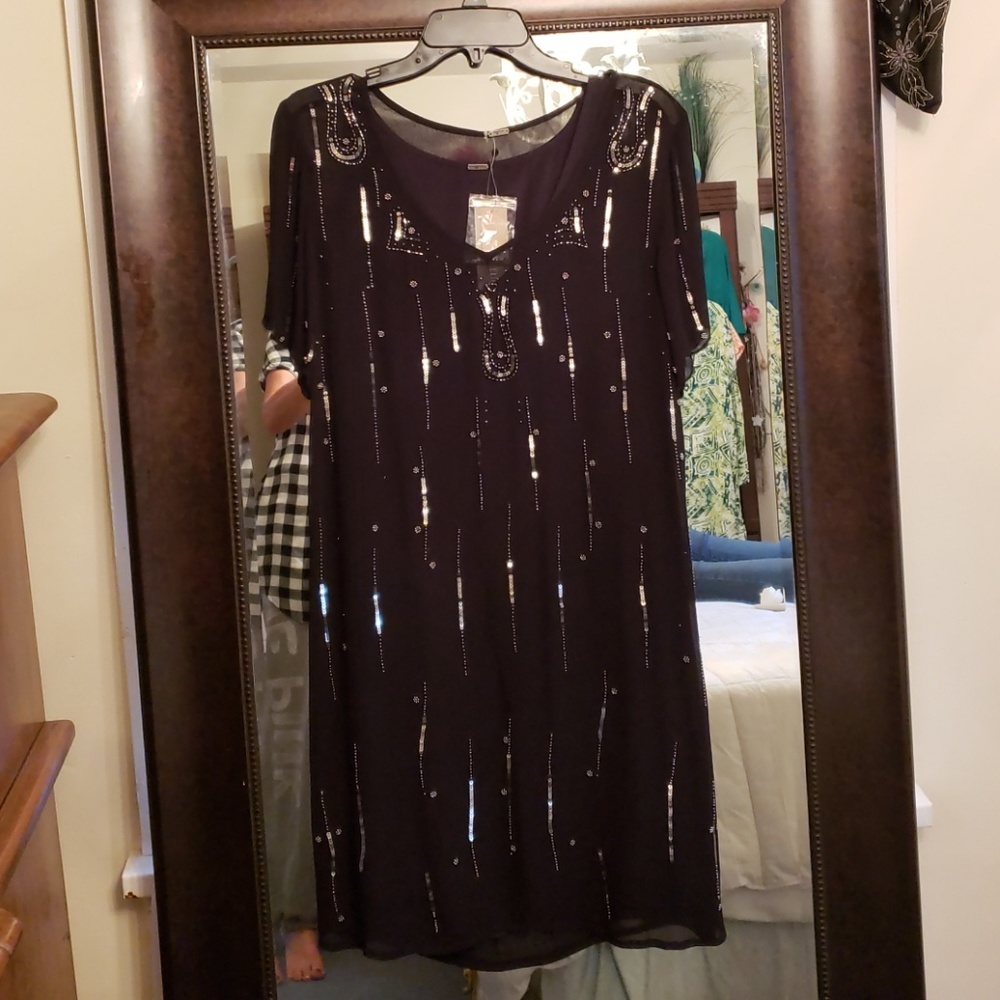 Black cocktail dress